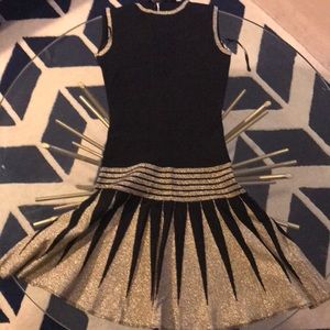Black knit dress
